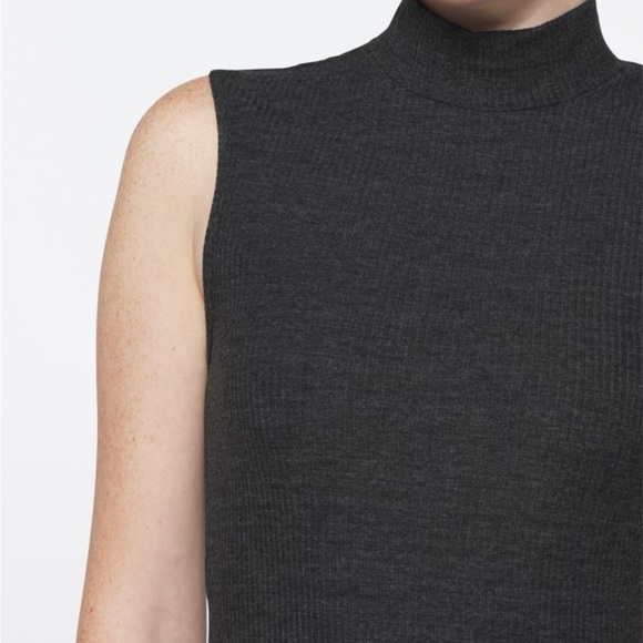 MOHNTON MADE Mock Neck Muscle Rib Dress - Picture 5 of 9